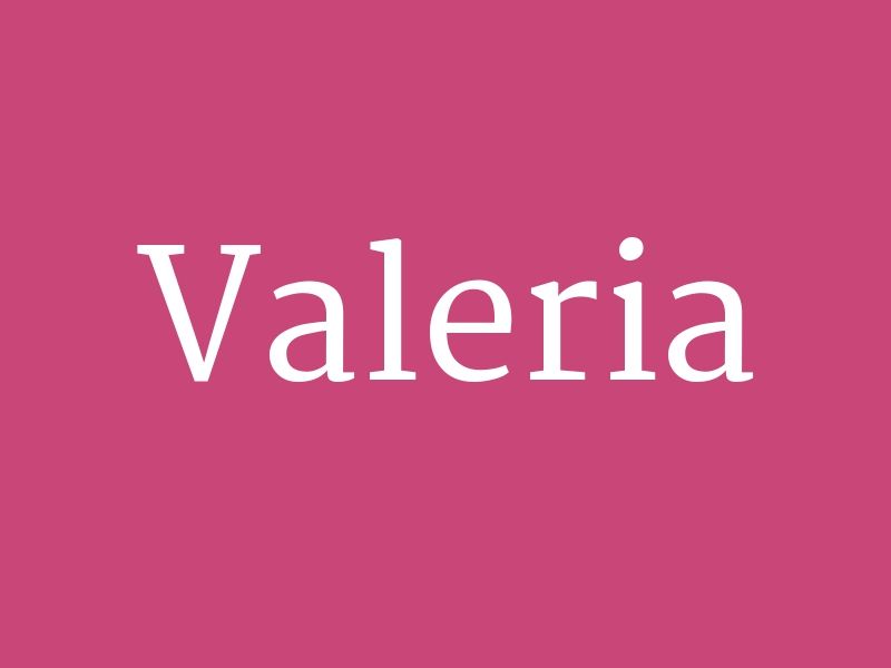 Tattoos von nombres valeria 46