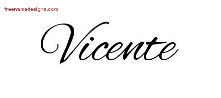 Tatuaggi di nombres vicente 56