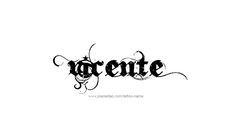 Tatuaggi di nombres vicente 21