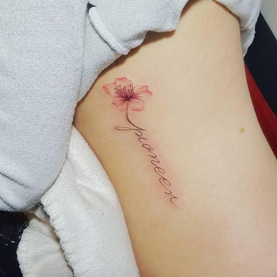 Tattoos von nombres y flores 10