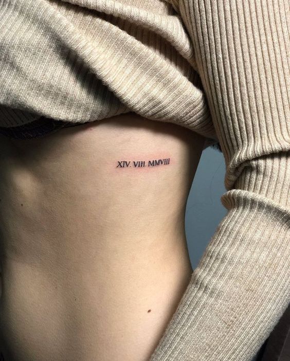 Tatuagens de nombres y numeros romanos 10