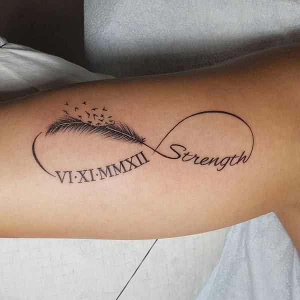 Tatuagens de nombres y numeros romanos 8