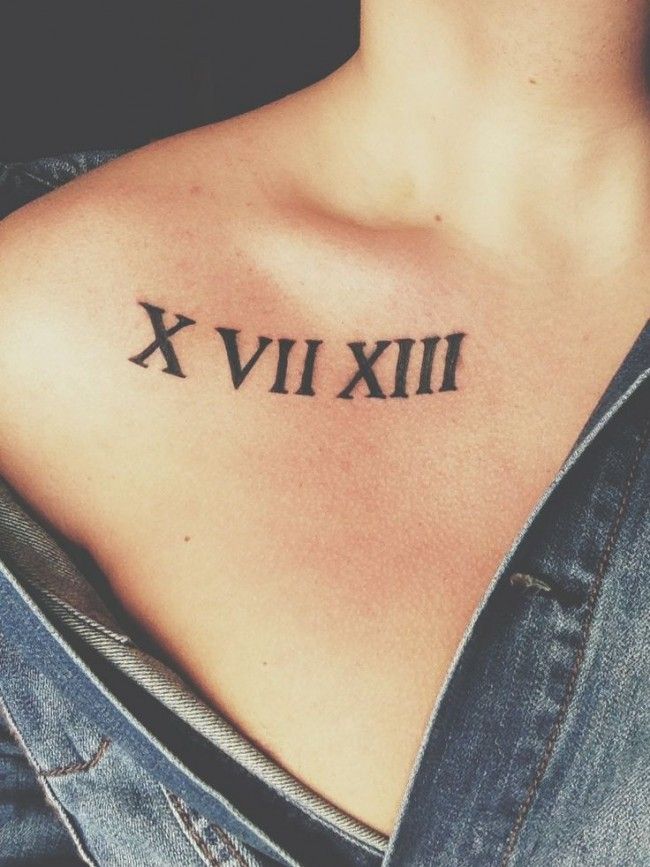 Tatuagens de nombres y numeros romanos 4