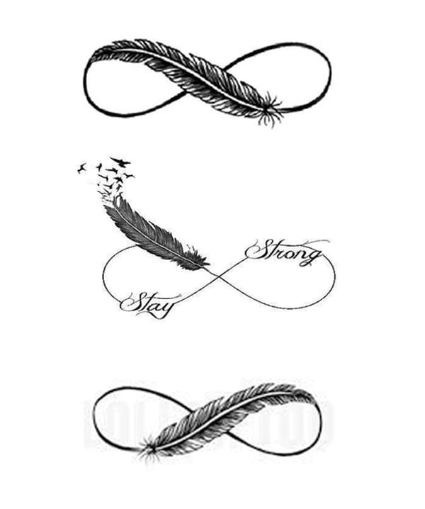 Tatuajes de nombres y plumas 16