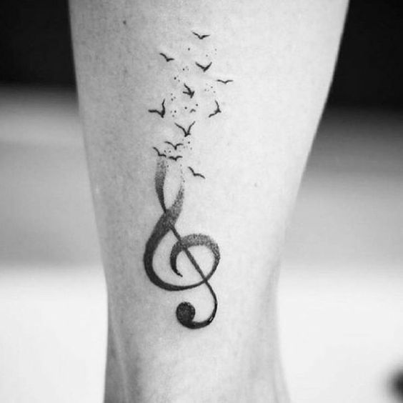 Tatuajes de notas musicales