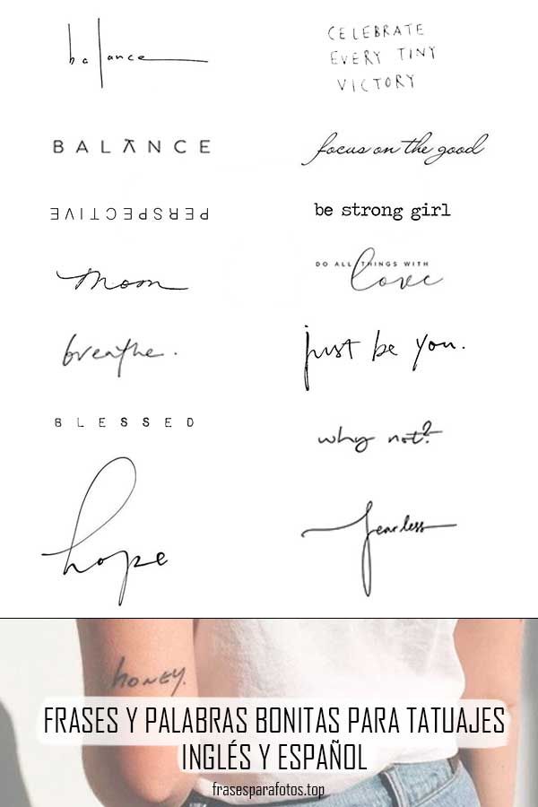 Tatuajes de palabras
