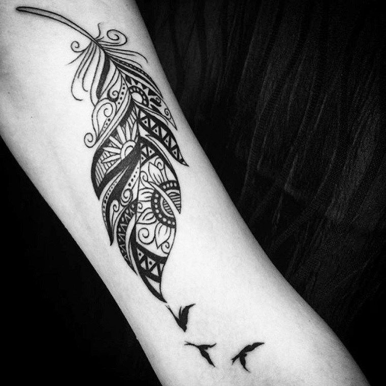 Tatuajes de plumas