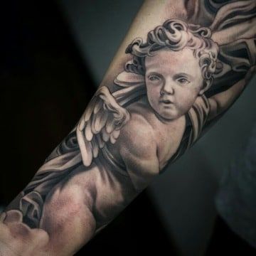 Tattoos of querubines para hombres 16