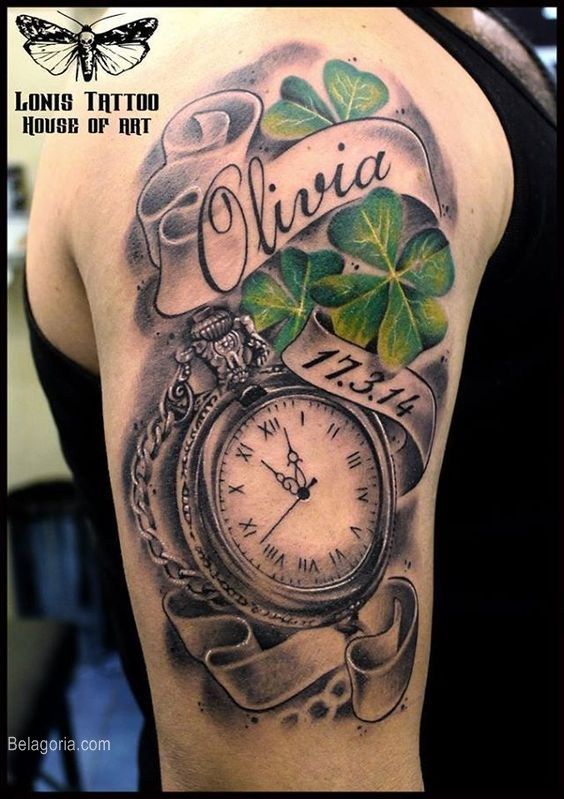 Tatuajes de relojes con nombres