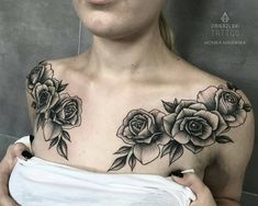 Tatuaggi di rosas en el pecho 62