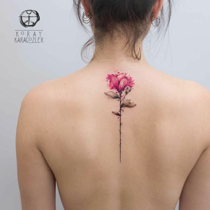 Tattoos of rosas en la espalda 15