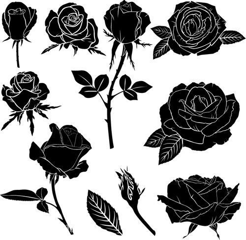 Tatuajes de rosas negras