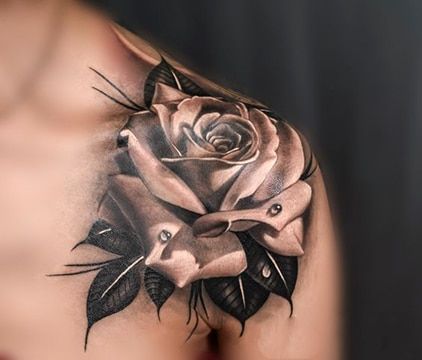 Tatouages de rosas para mujeres 52