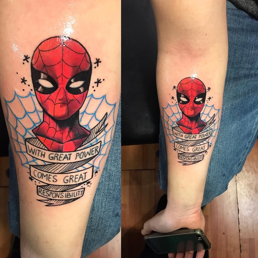 Tattoos of spiderman 11
