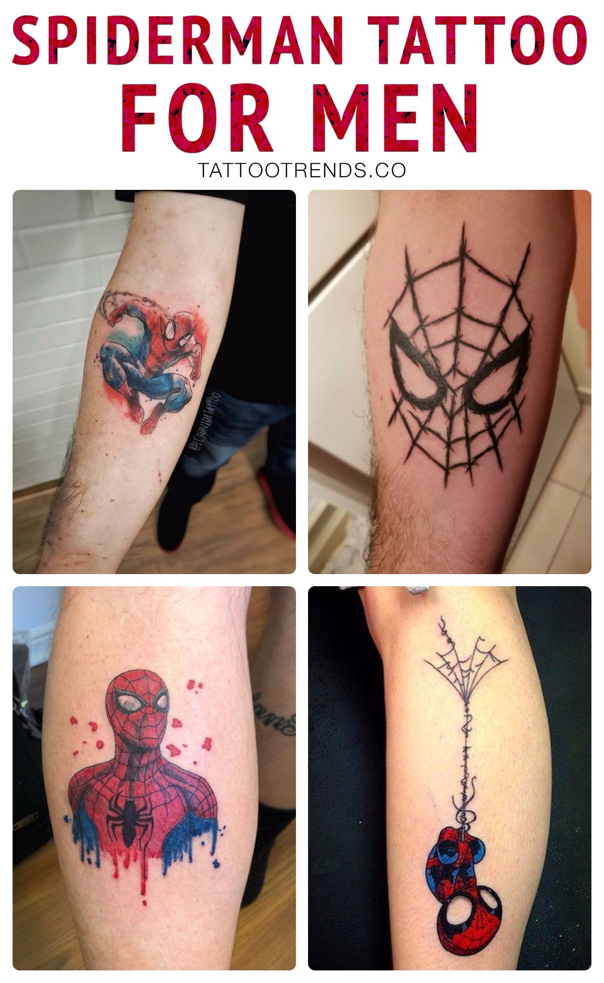 Tatuajes de spiderman