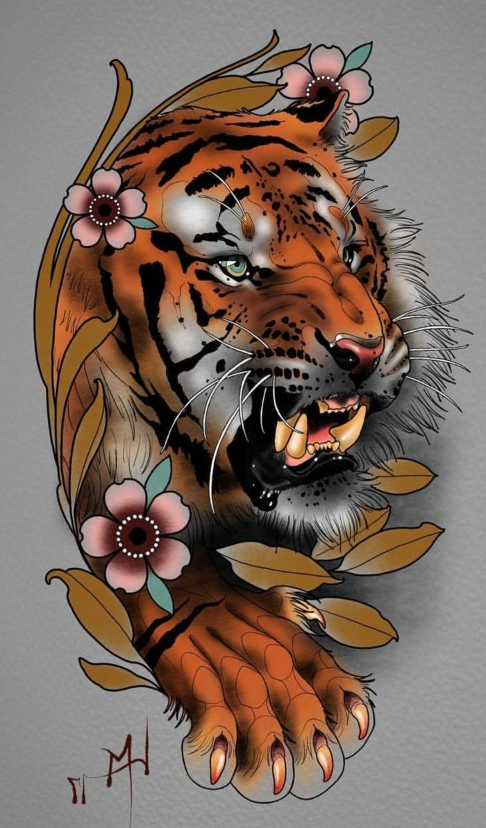 Tattoos of tigres 5