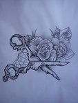Tatuajes de tijeras 24