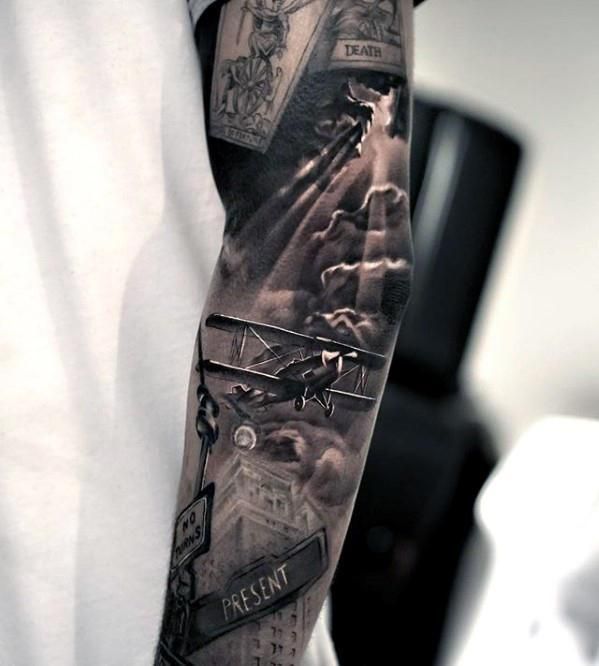 Tattoos of tres nombres en el brazo 50