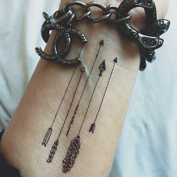 Tattoos of tres nombres en el brazo 4