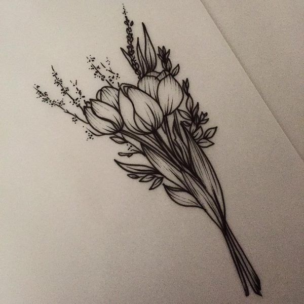 Tatuajes de tulipanes 6