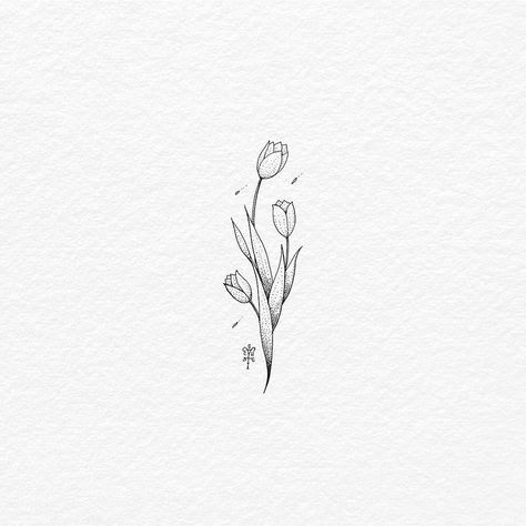 Tatuajes de tulipanes 11
