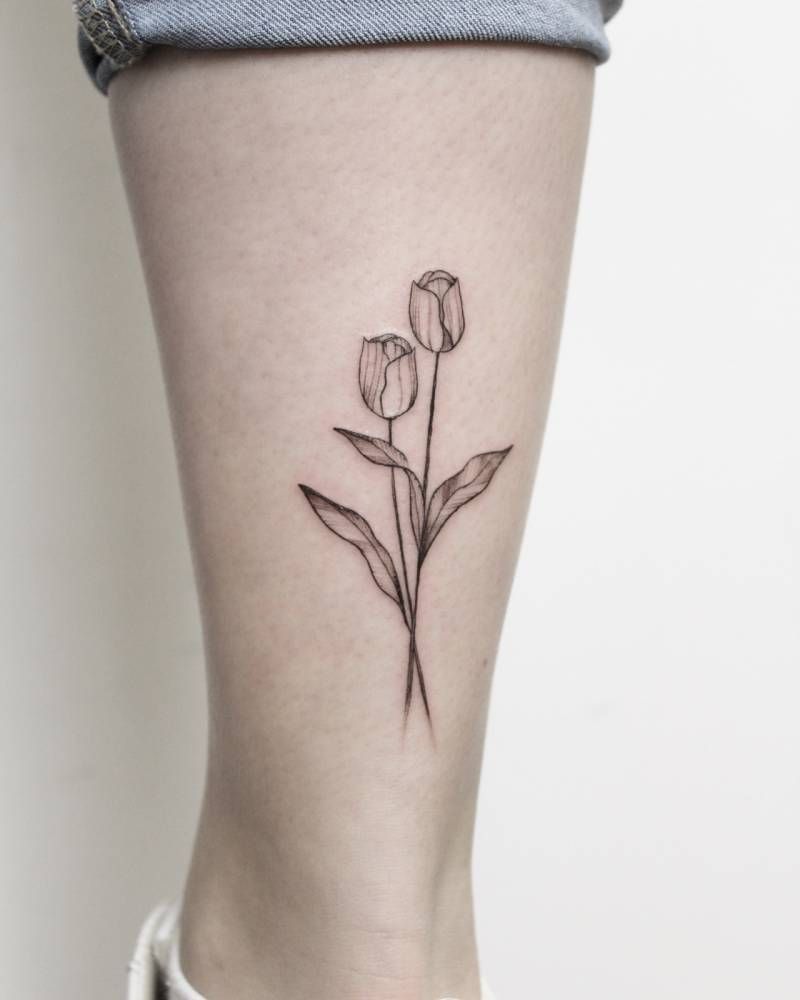 Tatuajes de tulipanes