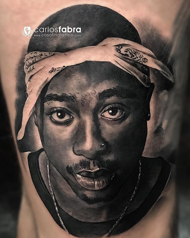 Tattoos of tupac 50