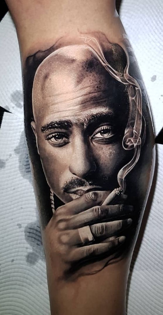 Tattoos of tupac 45