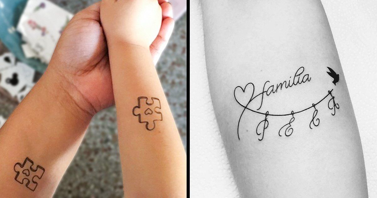 Tatuajes de union familiar