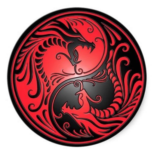 Tatuajes de yin yang con dragon 15