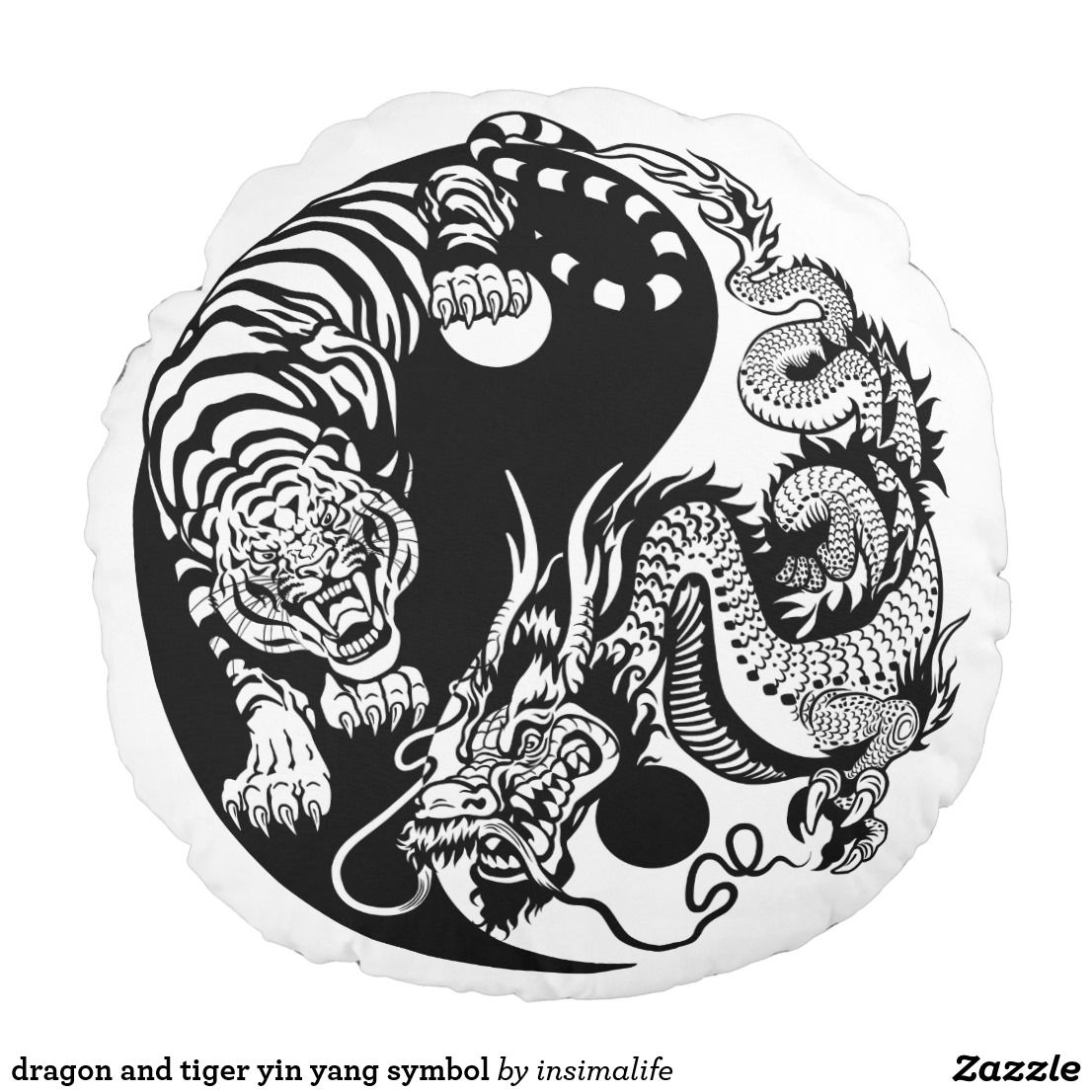 Tatuajes de yin yang con dragon 8
