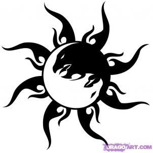 Tatuajes de yin yang con dragon 6