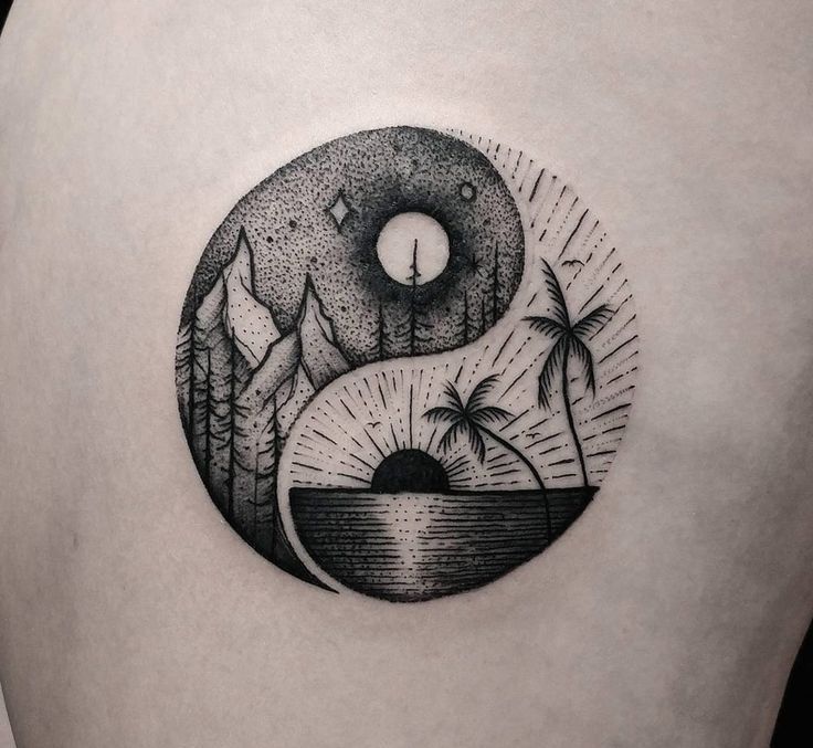 Tattoos von yin yang para amigas 6