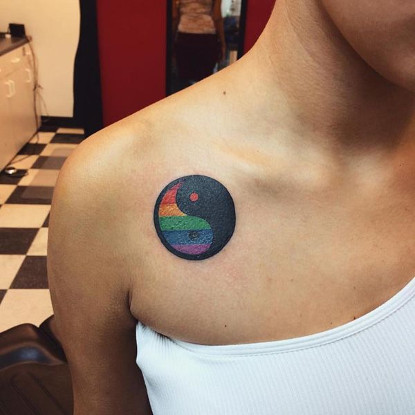 Tattoos von yin yang para amigas 42