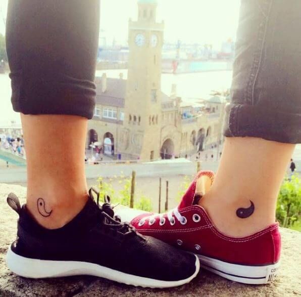 Tatuajes de yin yang para hermanos 35