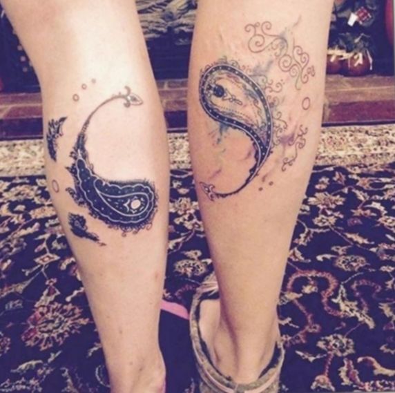 Tatuajes de yin yang para hermanos 7