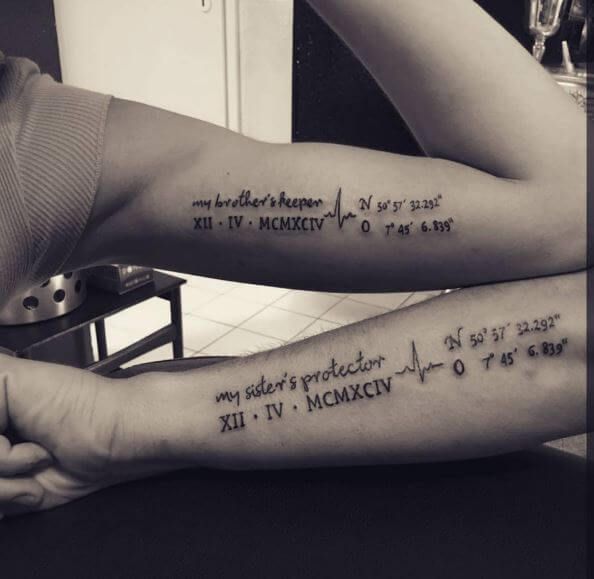 Tatuajes de yin yang para hermanos 16