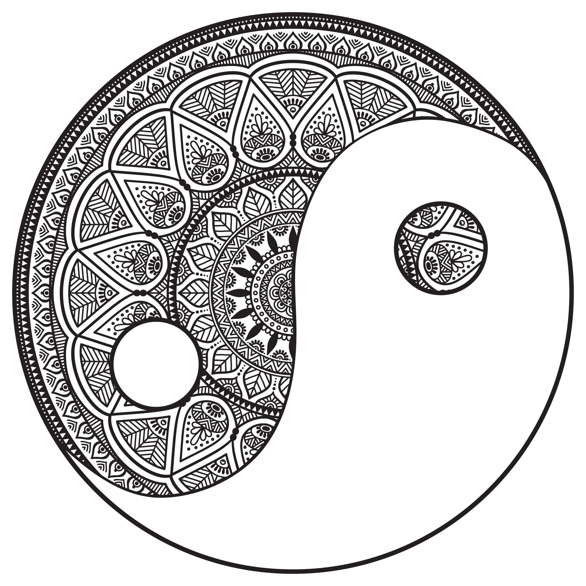 Tatuaggi di yin yang para hombres 54