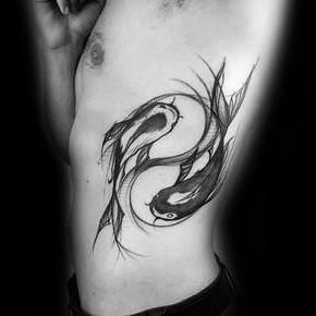 Tatuaggi di yin yang para hombres 32