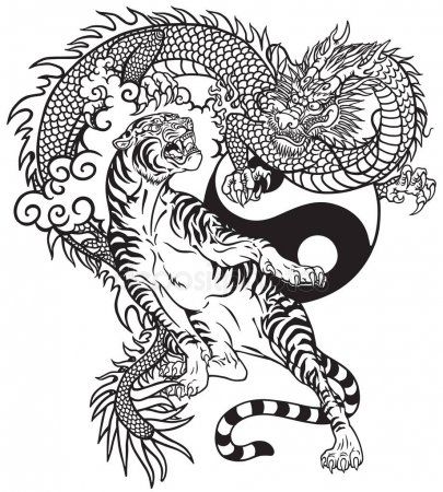 Tatuaggi di yin yang para hombres 63