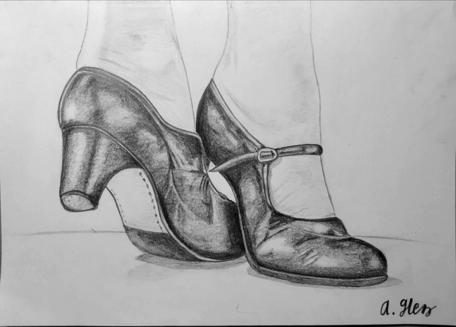 Tattoos of zapatos de flamenco