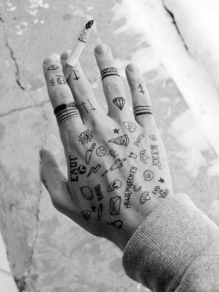 Tatuajes en Dedos para Hombre