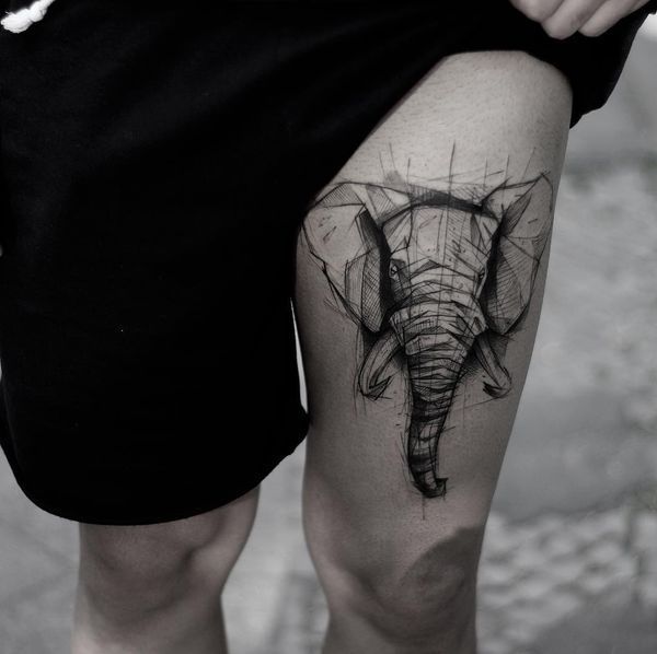Tatuajes en Muslo para Hombre 3