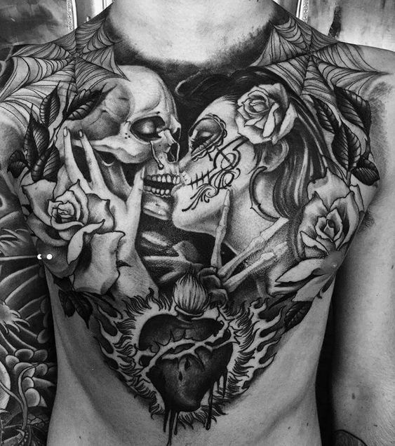 Tatuajes en Pecho para Hombre 21