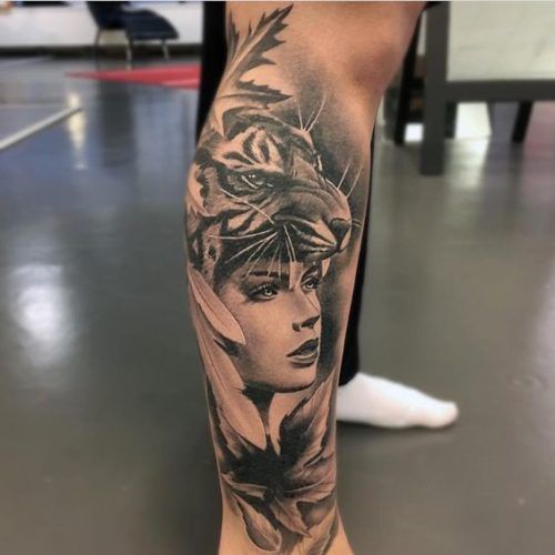 Tatuajes en Pierna para Hombre 29