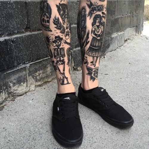 Tatuajes en Pierna para Hombre 19
