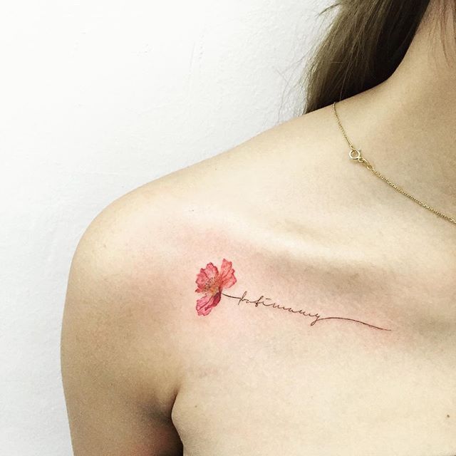 Tatuajes en Clavícula para Mujer 29