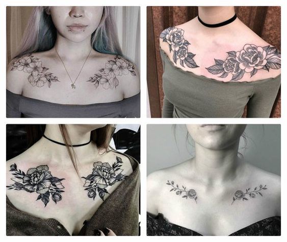 Tatuajes en Clavícula para Mujer 25