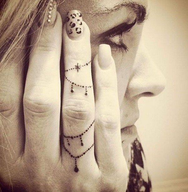 Tatuajes en Dedos para Mujer 15