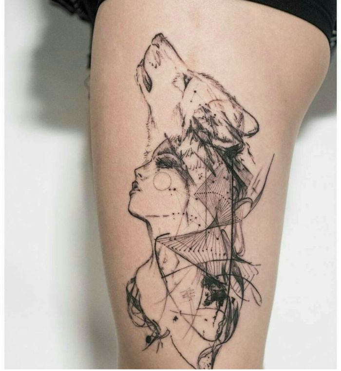 Tatuajes en Pierna para Mujer 20